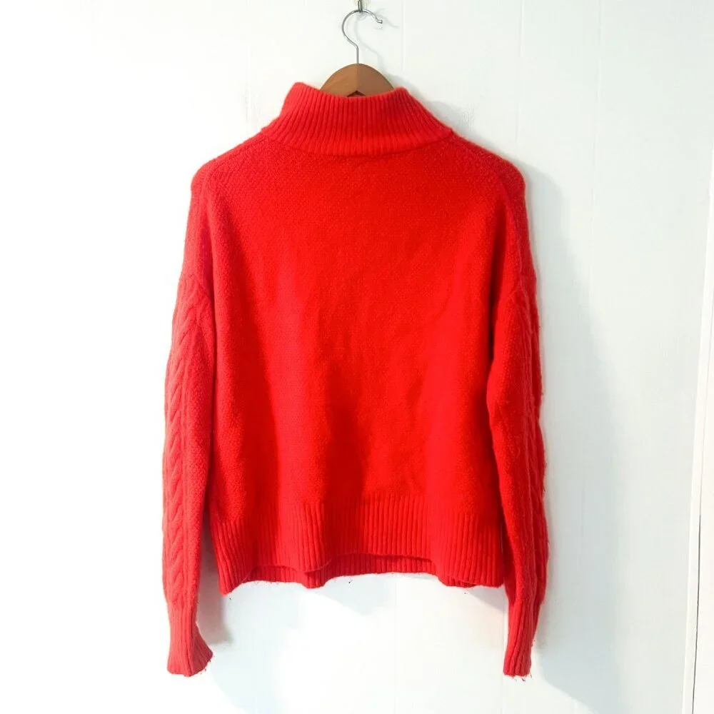 J. Crew Cable Knit Half-Zip Sweater In Supersoft Yarn - Picture 7 of 13